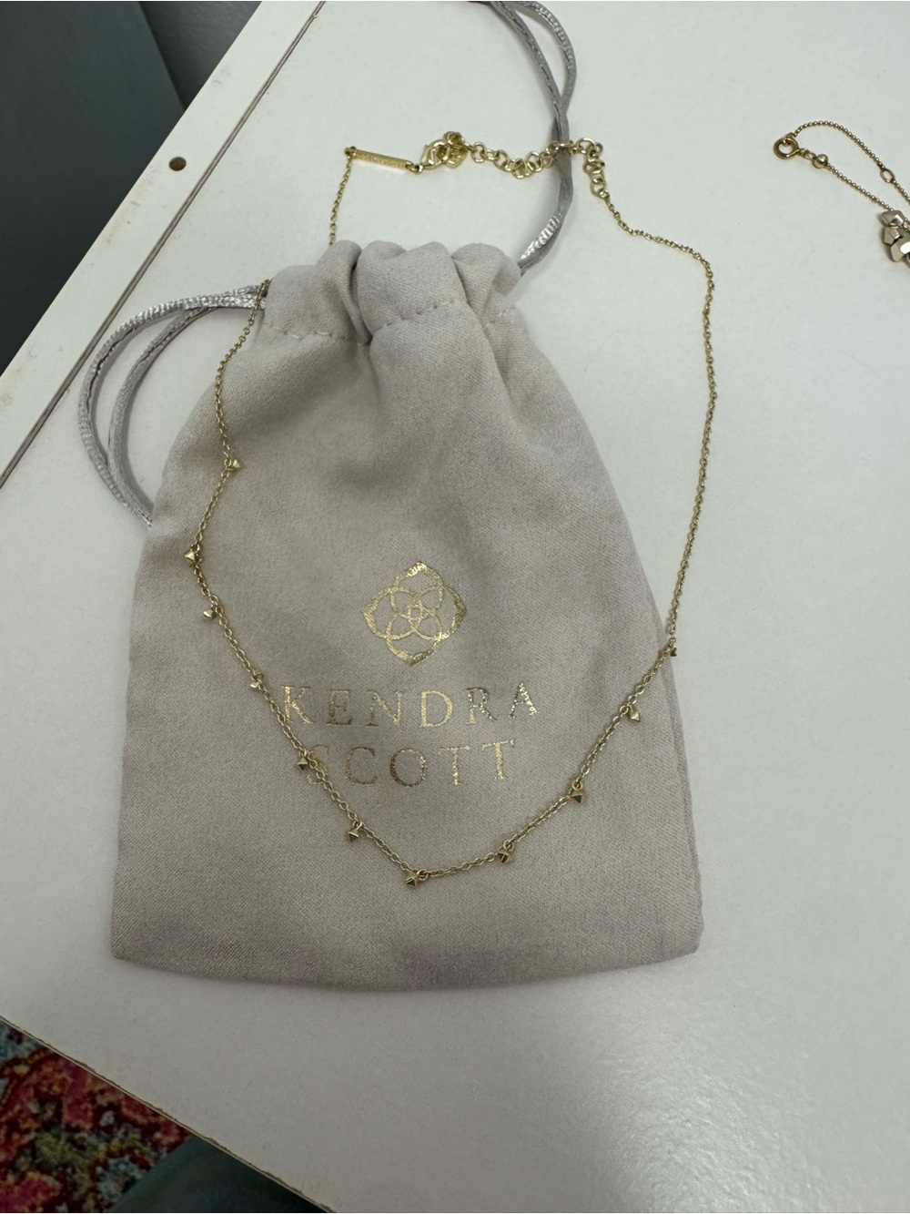 Kendra Scott Gold Henry Strand Station Delicate Necklace - Gold